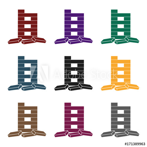 Jenga Icon In Black Style Isolated On White Background Board 500x500 Jenga Icon In Black Style Isolated On White Background Board