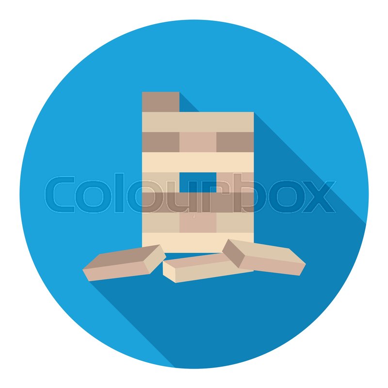 Jenga Icon In Flat Style Isolated On Stock Vector Colourbox 800x800 Jenga Icon In Flat Style Isolated On Stock Vector Colourbox