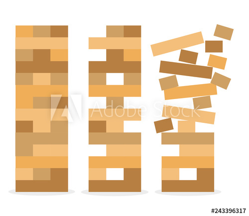 Jenga Icon Vector Illustration Set Of Tower Game Wooden Stack 500x434 Jenga Icon Vector Illustration Set Of Tower Game Wooden Stack