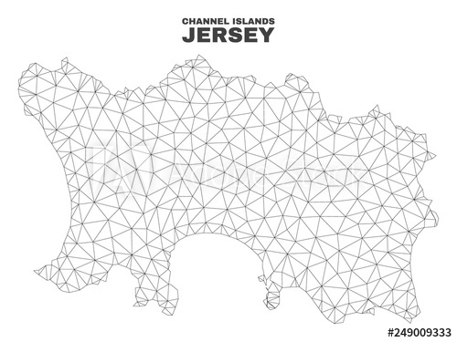 Abstract Jersey Island Map Isolated On A White Background 500x375 Abstract Jersey Island Map Isolated On A White Background