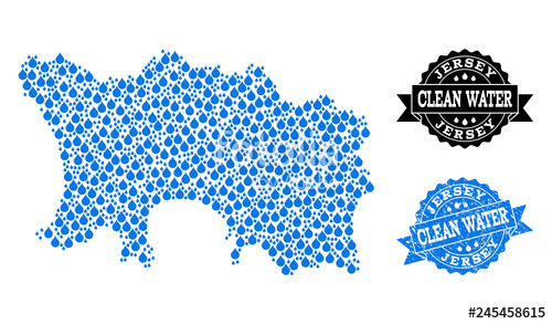 Map Of Jersey Island Vector Mosaic And Clean Water Grunge Stamp 500x293 Map Of Jersey Island Vector Mosaic And Clean Water Grunge Stamp