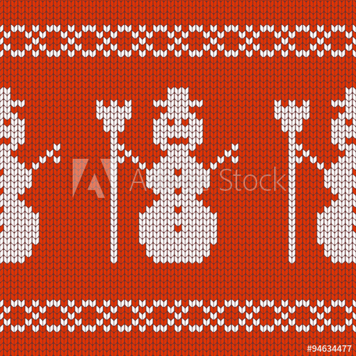 Christmas Design Jersey Texture With Snowmen 500x500 Christmas Design Jersey Texture With Snowmen