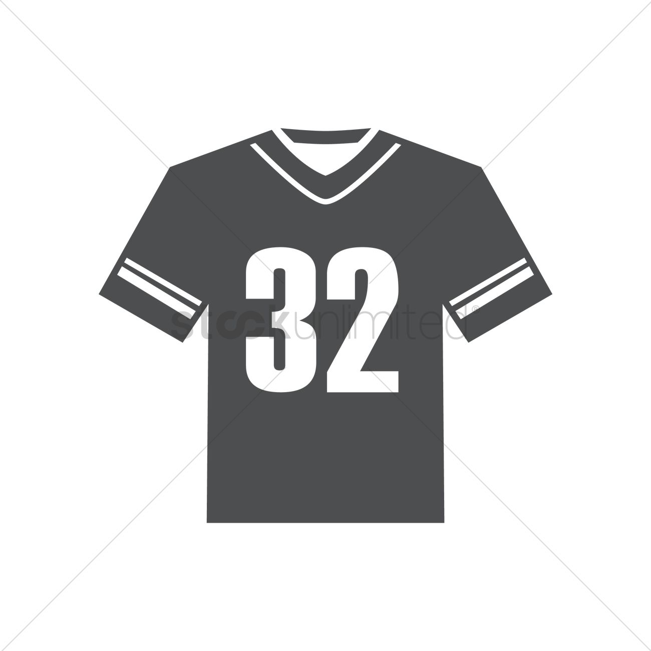 1300x1300 American Football Jersey Vector Image