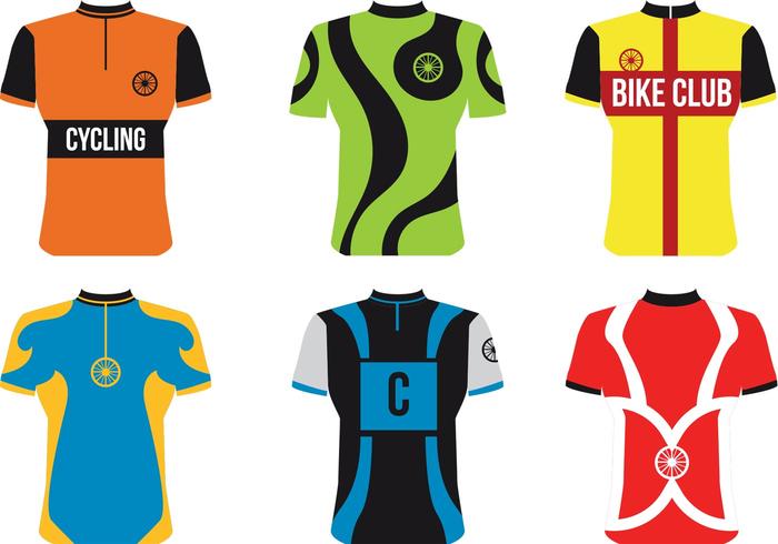 700x490 Bike Sport Jersey Vectors