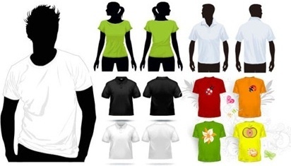 T Shirt Template Free Vector Download 412x235 T Shirt Template Free Vector Download