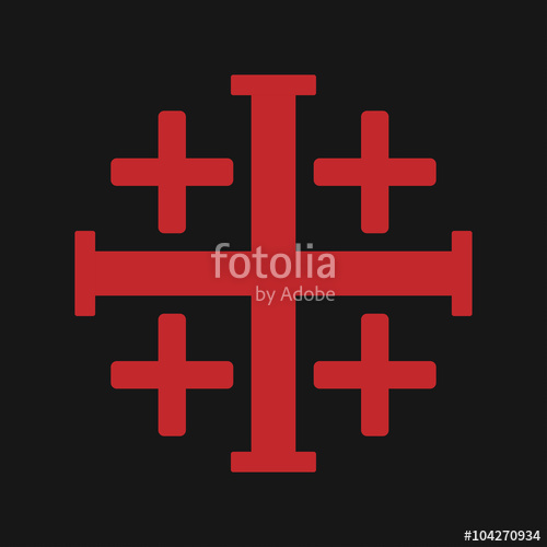 500x500 Jerusalem Cross Stock Image And Royalty Free Vector