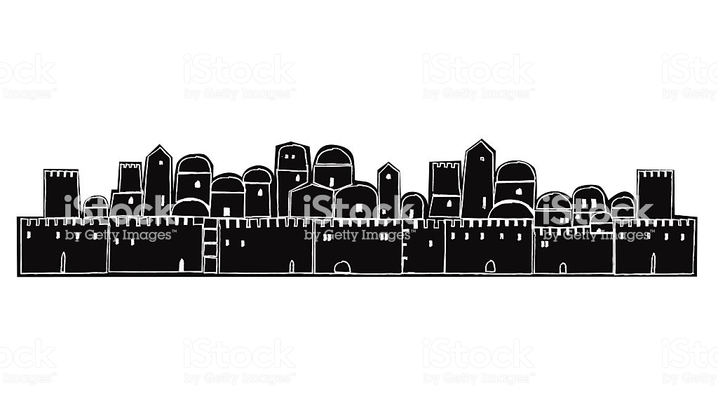 Jerusalem Skyline Vector