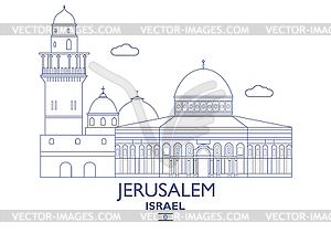 300x211 Jerusalem City Skyline, Israel