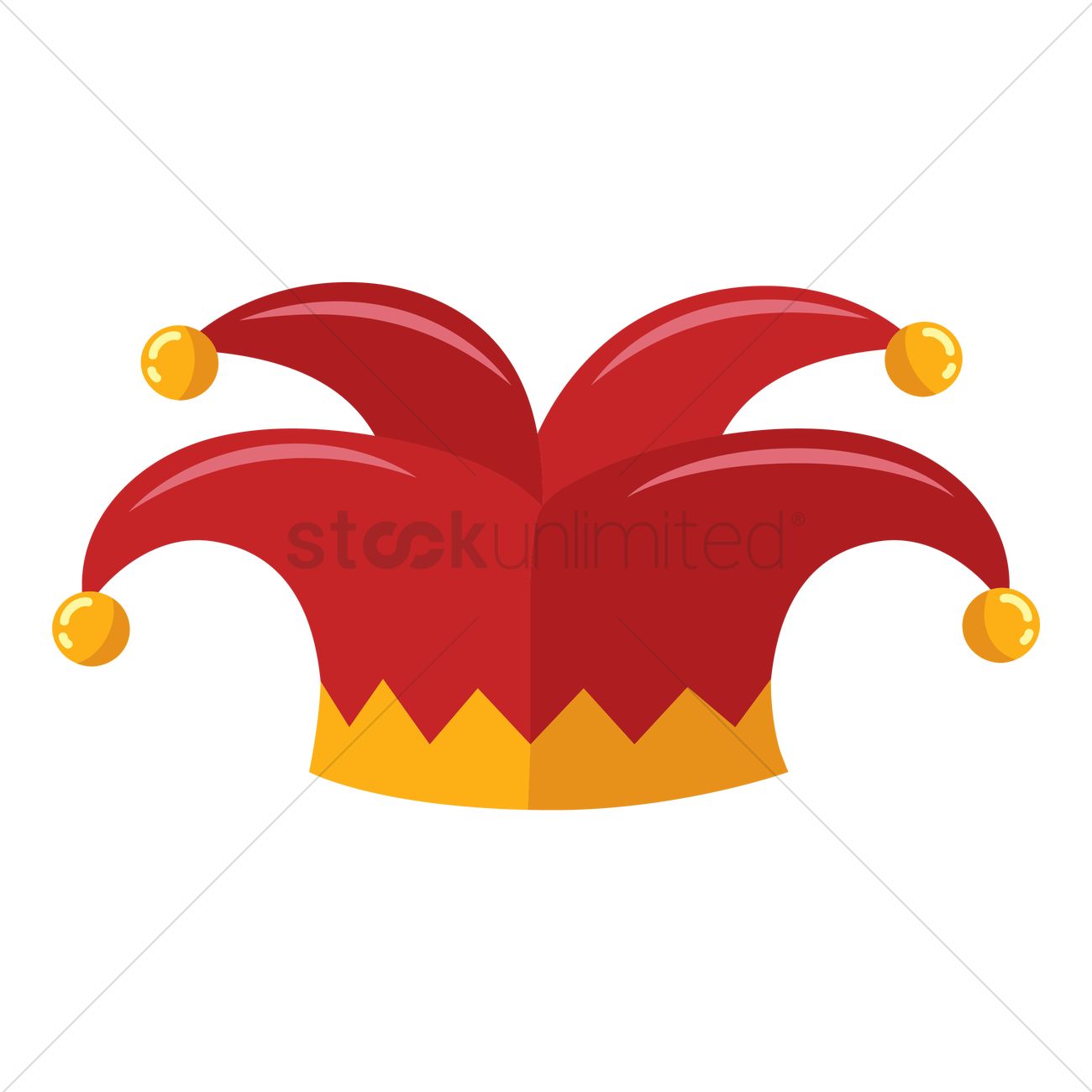 1300x1300 Jester Hat Vector Image