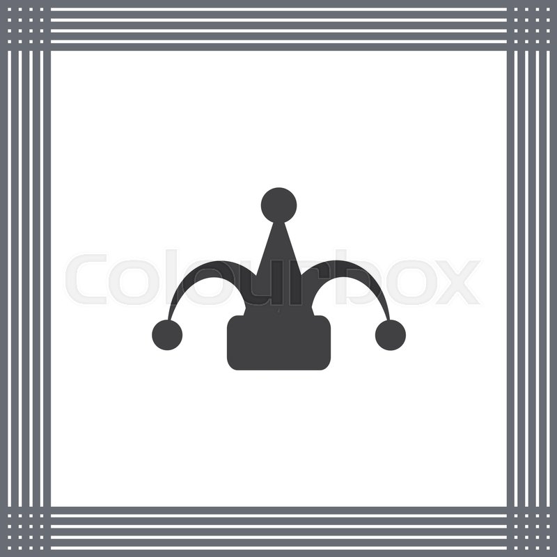 800x800 Carnival Jester Hat Vector Icon Clown Stock Vector Colourbox
