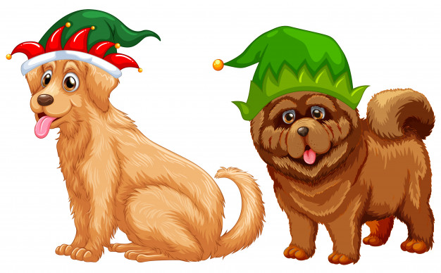 626x388 Dogs Wearing Jester Hat Vector Free Download