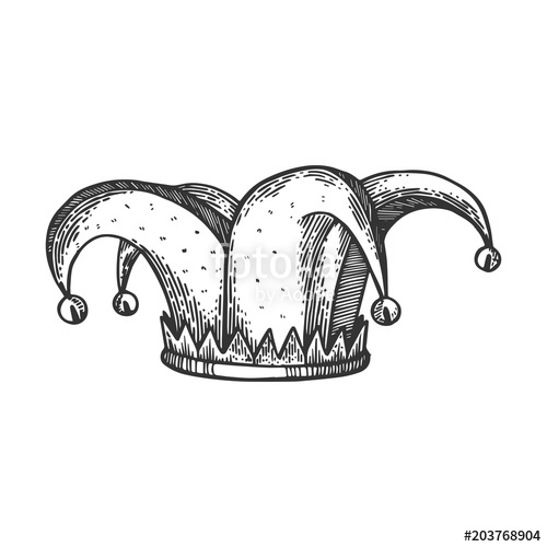 500x500 Jester Hat Engraving Vector Illustration Stock Image And Royalty