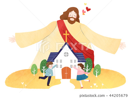 450x337 The Bible School Of Jesus With Children Vector