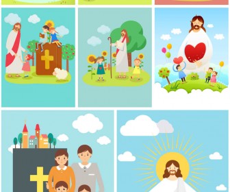 336x280 Jesus Christ With Children Vector Vector Graphics Blog