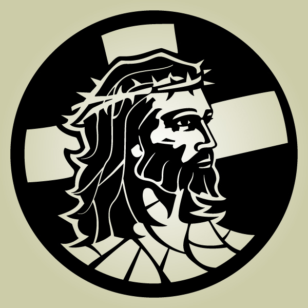 600x600 Free Vectors Black White Artistic Jesus Christ Vector Portal