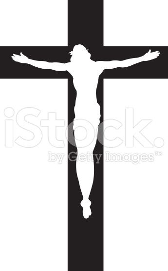 345x556 Jesus Christ Vector Silhouette Of Christ On The Cross Great