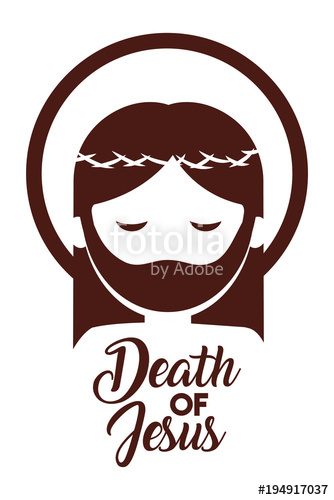 Death Of Jesus With Crown Thorns Silhouette Vector Illustration 334x500 Death Of Jesus With Crown Thorns Silhouette Vector Illustration