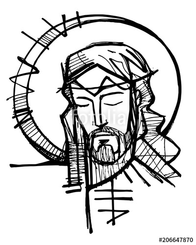 Jesus Face Vector at Vectorified.com | Collection of Jesus Face Vector ...