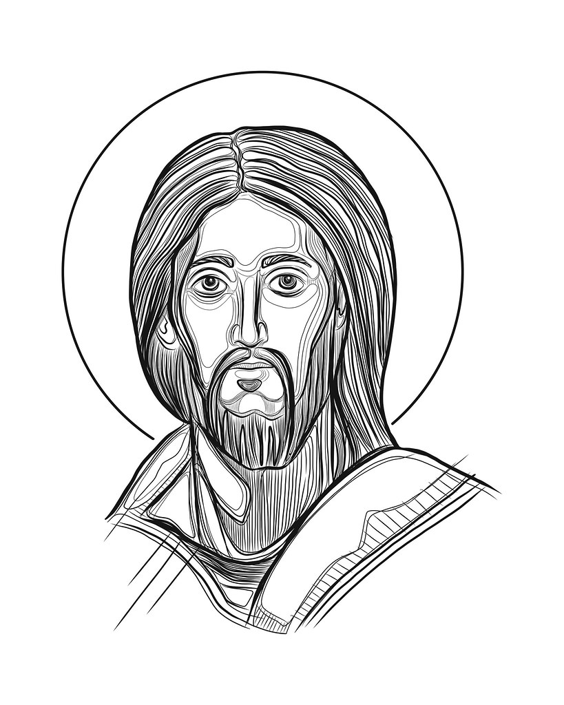Jesus Face Vector at Vectorified.com | Collection of Jesus Face Vector ...