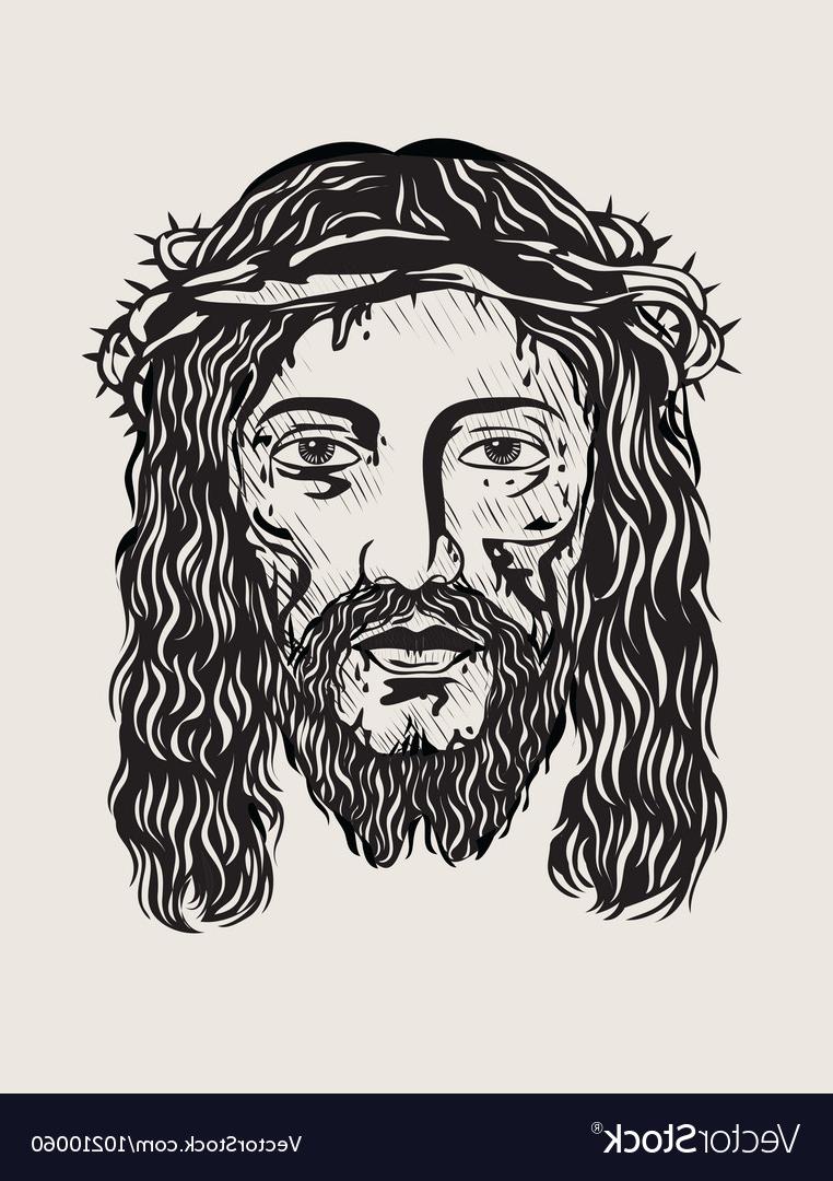 Jesus Face Vector at Vectorified.com | Collection of Jesus Face Vector ...