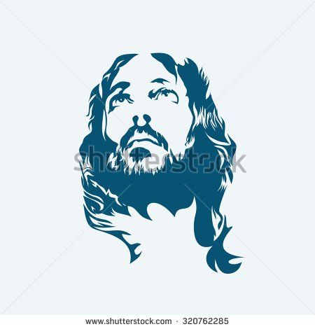 450x470 Rostro De Cristo Logo Vectorial