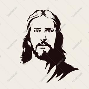 Jesus Face Vector at Vectorified.com | Collection of Jesus Face Vector ...