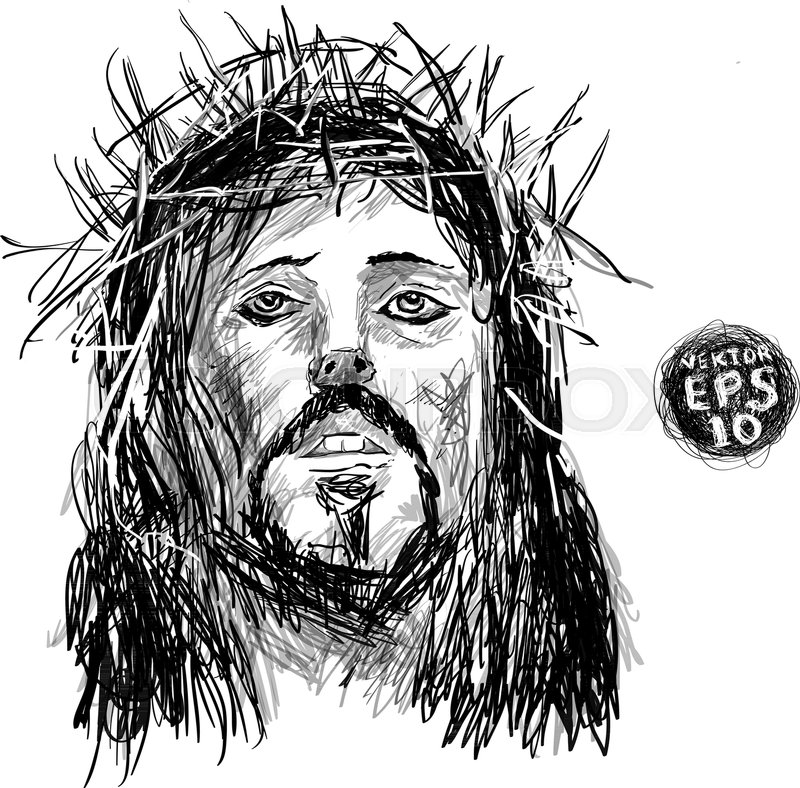 Jesus Face Vector at Vectorified.com | Collection of Jesus Face Vector ...