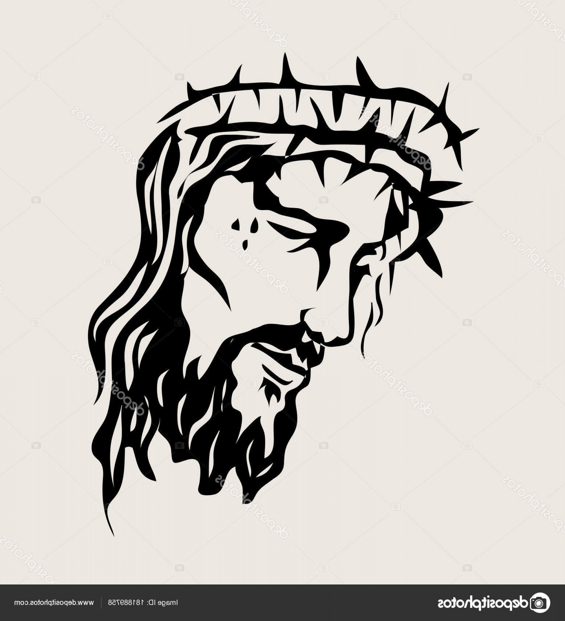 Jesus Face Vector at Vectorified.com | Collection of Jesus Face Vector ...