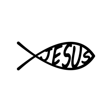 Ichthys Or Jesus Fish Vector Illustration With Text Royalty Free 450x450 Ichthys Or Jesus Fish Vector Illustration With Text Royalty Free