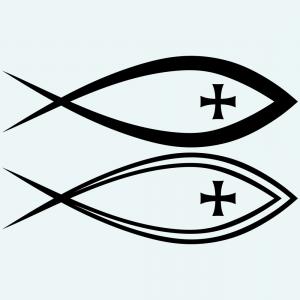 Christian Jesus Fish Hand Drawn Image Wallkeeper 300x300 Christian Jesus Fish Hand Drawn Image Wallkeeper