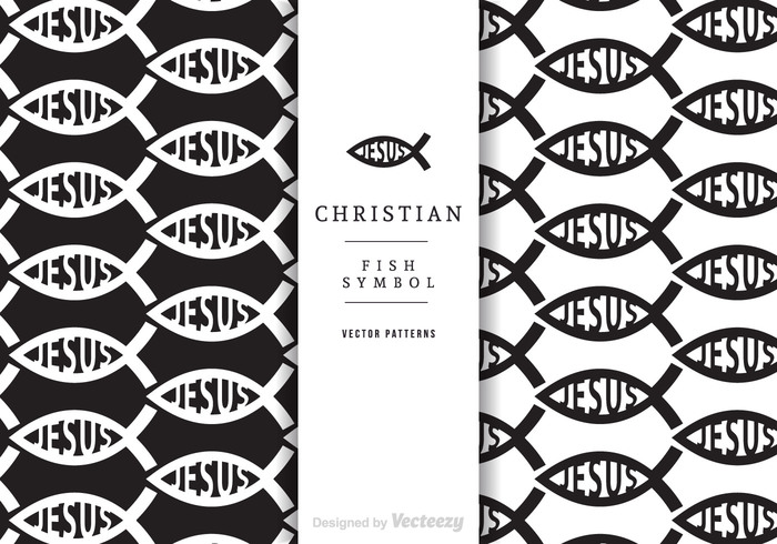 700x490 Free Christian Fish Vector Patterns
