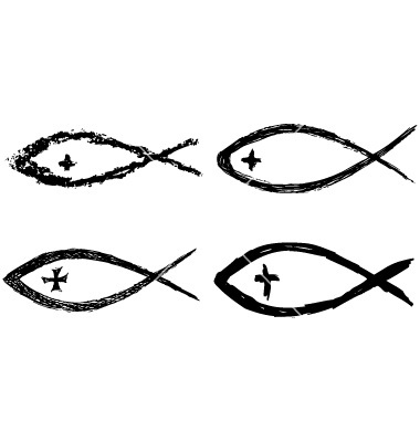 380x400 Christian Fish Vector Images