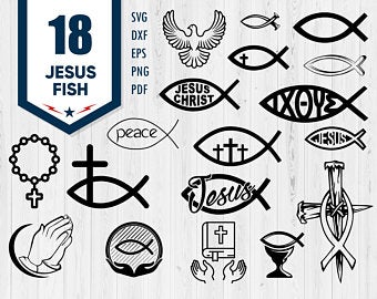 340x270 Jesus Fish Vector Etsy