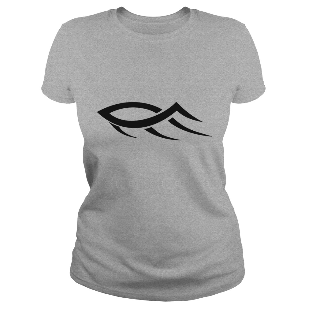 1010x1010 Tribal Jesus Fish Hd Vector Classic Ladies Tee