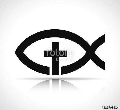 500x461 Jesus Fish On White Background Stock Image And Royalty Free