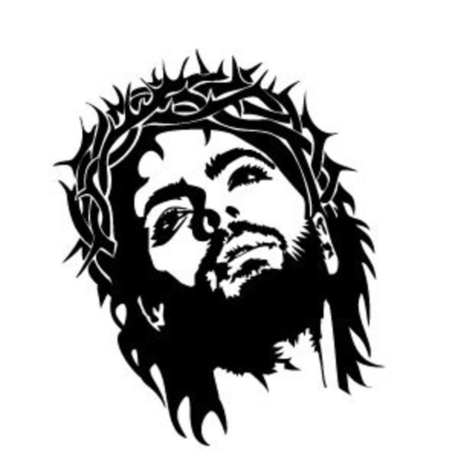 936x936 Jesus Christ Face Vector Freevectors