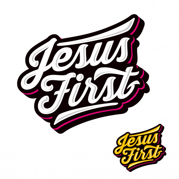 626x626 Jesus First Fun Modern Logo Vector Premium Download