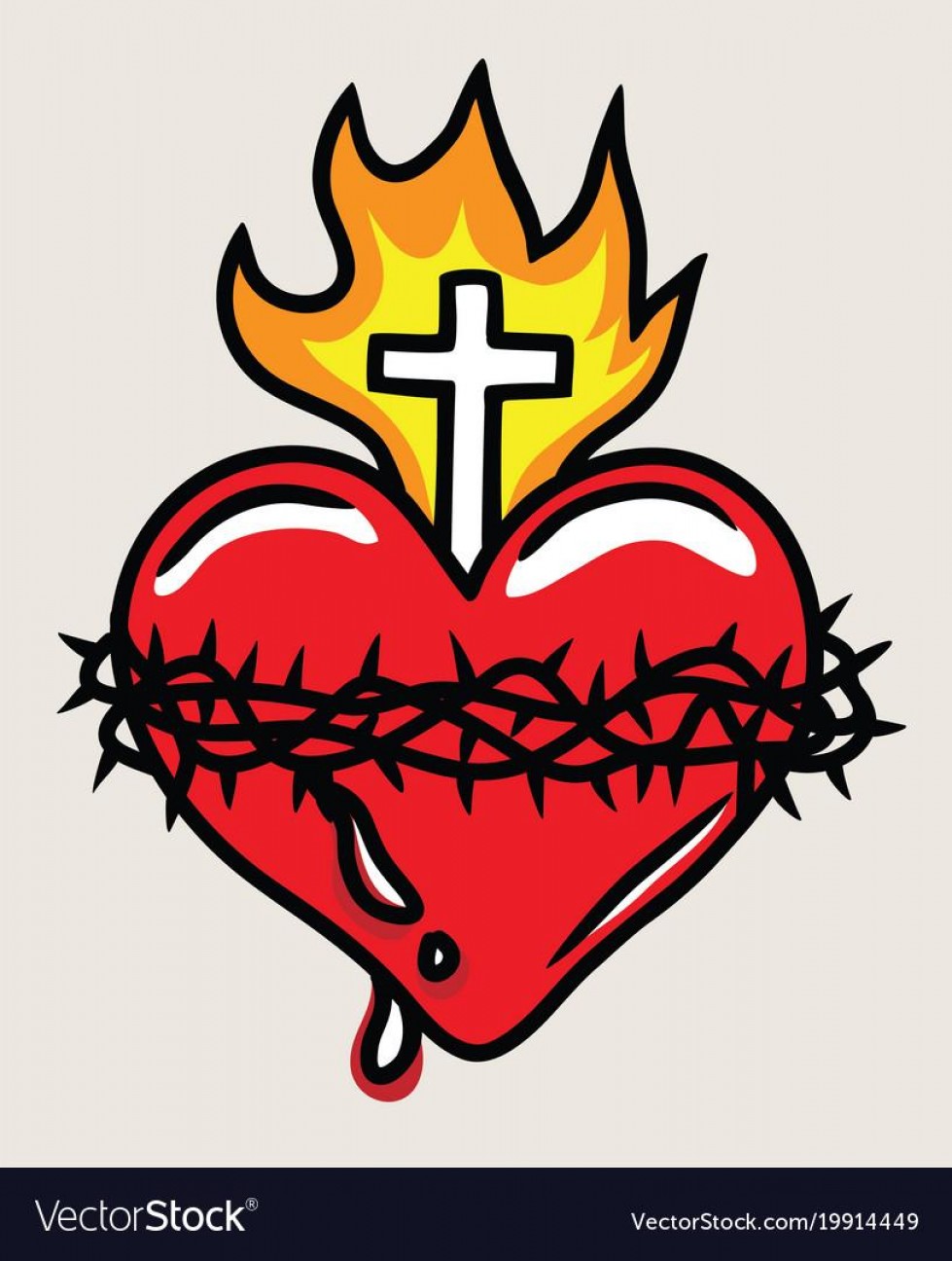 979x1296 Sacred Heart Outline Vector Hoodamathrun
