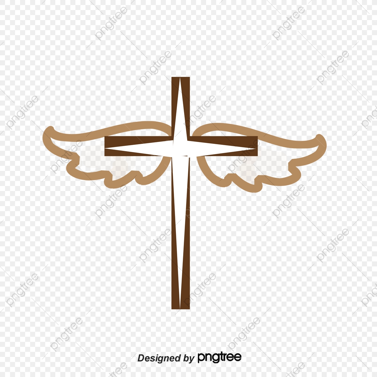 1200x1200 Jesus Cross Decoration Illustration, Cross, Jesus, Wings Png