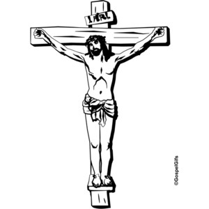 300x300 Jesus On The Cross Clipart Free