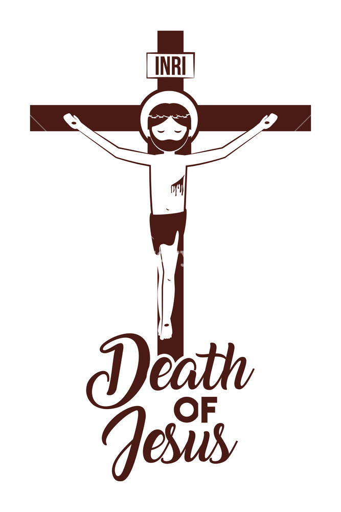 667x1000 Death Of Jesus In Sacred Cross Vector Illustration Royalty Free