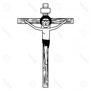 Jesus On Cross Vector at Vectorified.com | Collection of Jesus On Cross ...