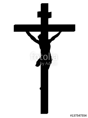 Jesus On The Cross Silhouette Vector at Vectorified.com | Collection of ...