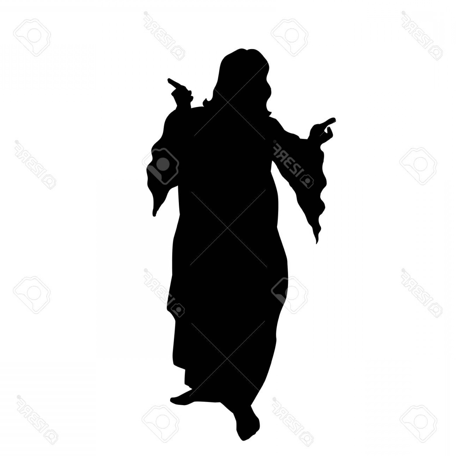 1560x1560 Jesus Silhouette Vector Hoodamathrun