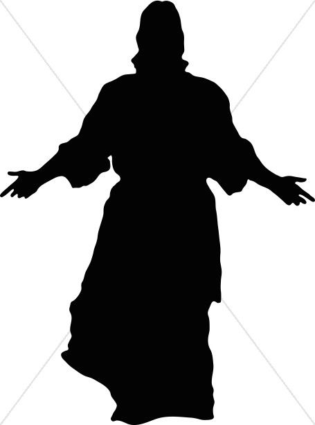 455x612 Jesus In Silhouette Printables Jesus Artwork, Jesus Pictures