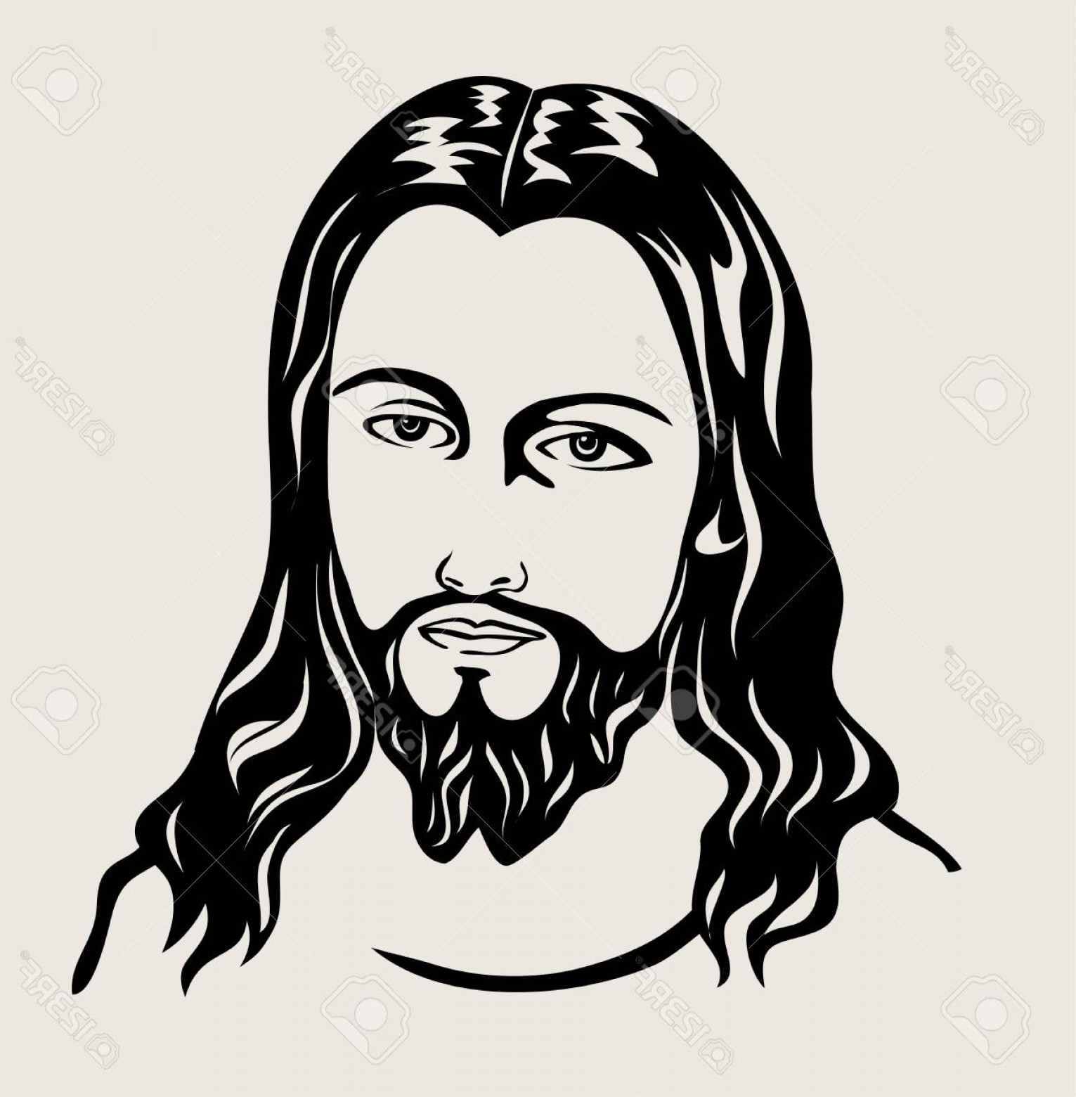 Jesus Silhouette Vector at Vectorified.com | Collection of Jesus ...