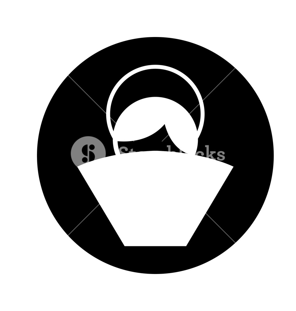 953x1000 Manger Jesus Baby Figure Silhouette Icon Vector Illustration