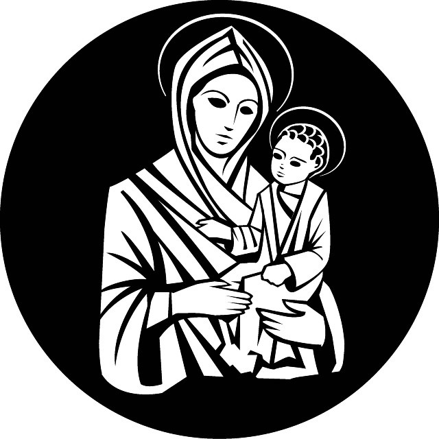Virgin Mary Holds Jesus Christ Free Vector 640x640 Virgin Mary Holds Jesus Christ Free Vector