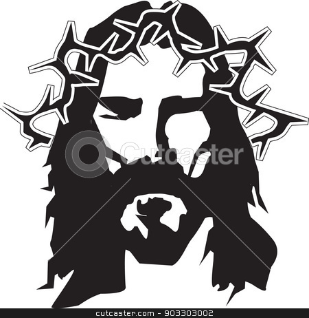 450x462 Jesus Christian Faith Vector Art Design Clipart Illustration Stock