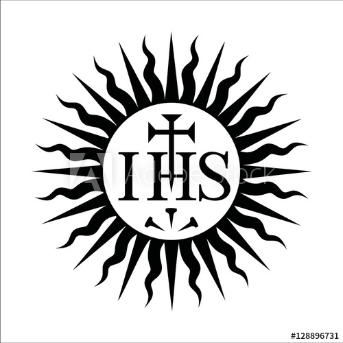 500x500 Web Art Design Ihs Jesus Christ Jesuites